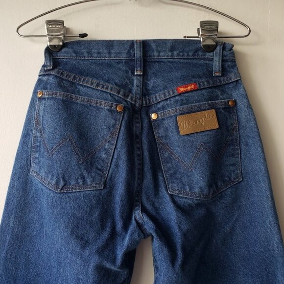 Wrangler Cowboy Cut Slim Fit Prewashed Indigo Raw Hem Rigid Denim Jeans 14MWZG - Picture 5 of 6